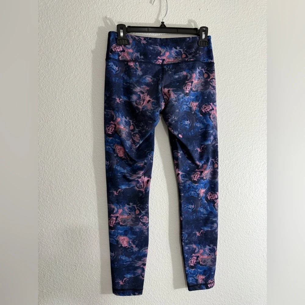 Lululemon Blue and Pink Patterned Leggings